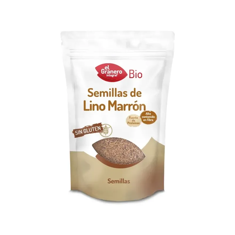 SEMILLAS DE LINO MARRÓN BIO, 400 G