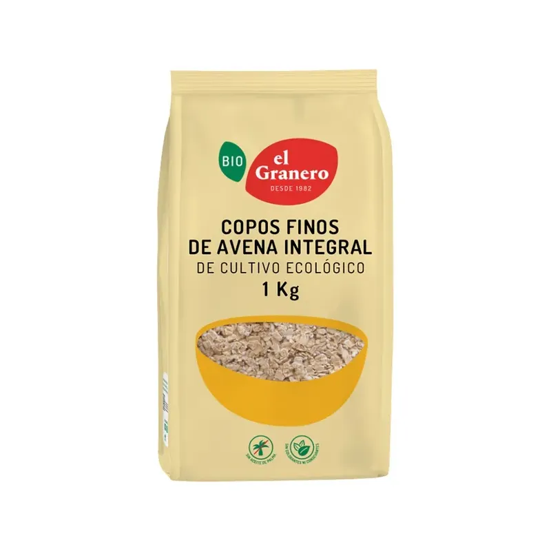 COPOS FINOS SUAVES DE AVENA INTEGRAL BIO, 1K