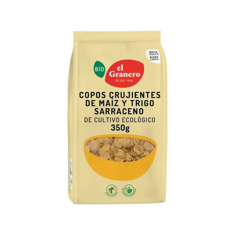 COPOS CRUJIENTES DE MAÍZ Y TRIGO SARRACENO BIO 350 G