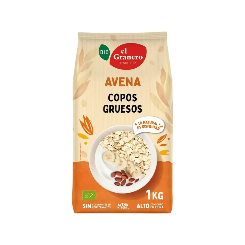 COPOS DE AVENA INTEGRAL, 1 KG