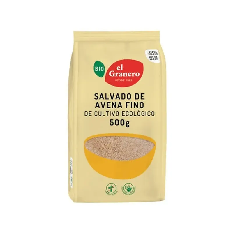 SALVADO DE AVENA FINO BIO, 500 G