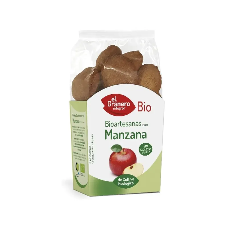 GALLETAS ARTESANAS CON MANZANA BIO,