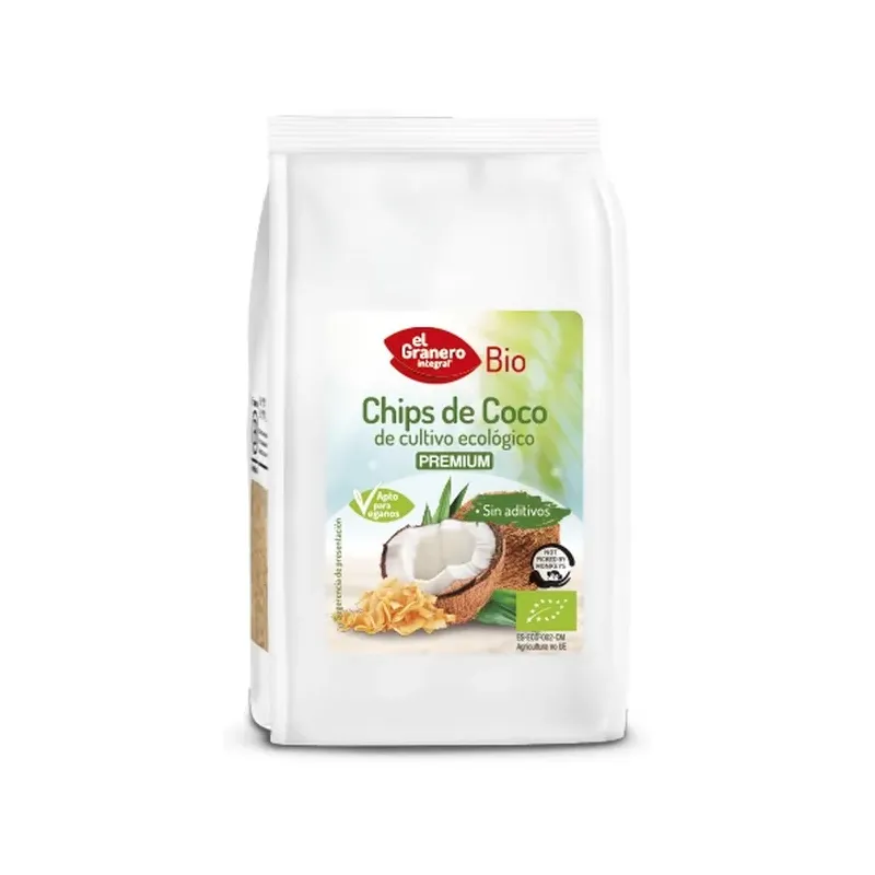 CHIPS DE COCO BIO, 125 G