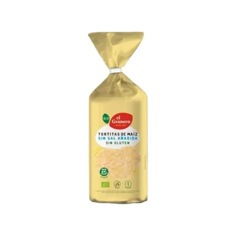 TORTITAS MAIZ S/ SAL AÑADIDA S/GLUTEN BIO 130G
