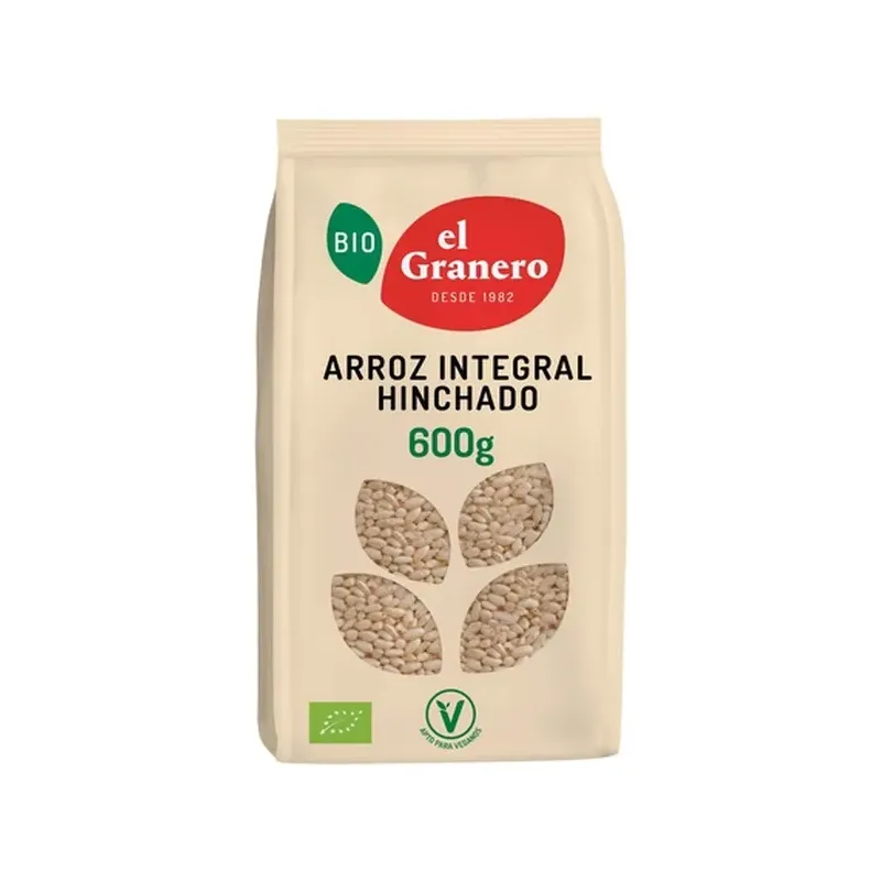 ARROZ INTEGRAL HINCHADO BIO, 600 G