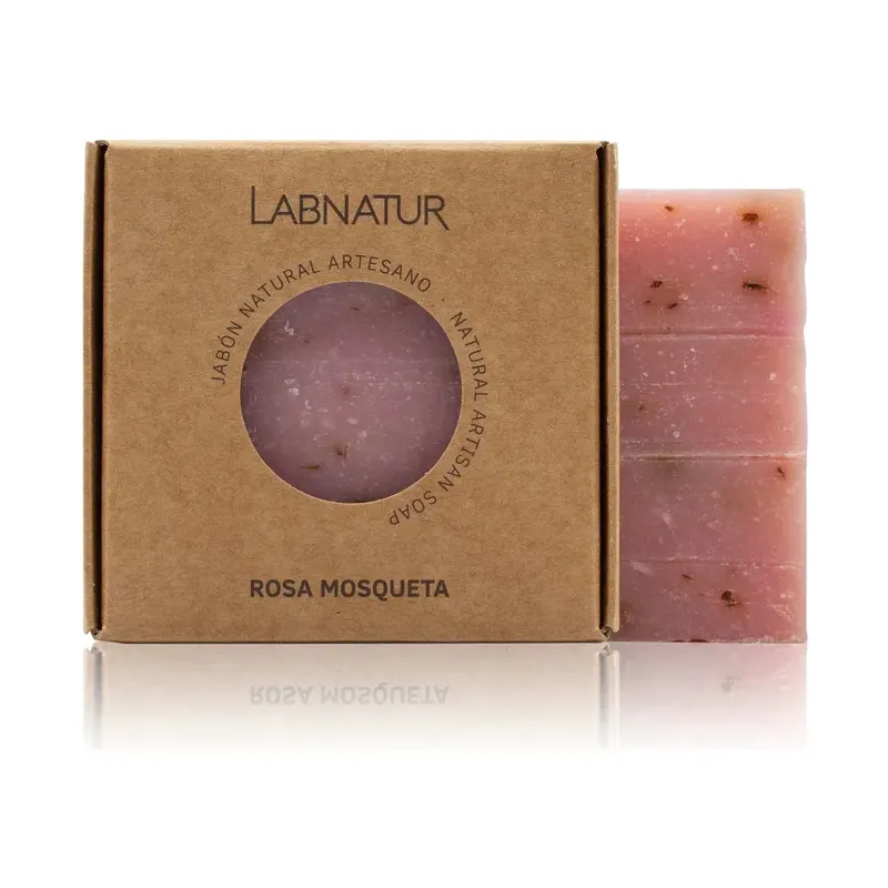 JABON NATURAL PREMIUM LABNATUR 100gr ROSA MOSQUETA NATURAL LÍNEA SYS PREMIUM