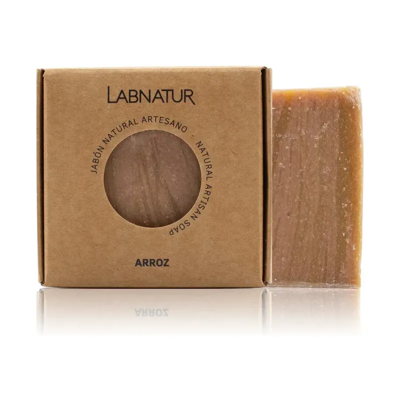 JABON NATURAL PREMIUM LABNATUR 100gr ARROZ NATURAL LÍNEA SYS PREMIUM