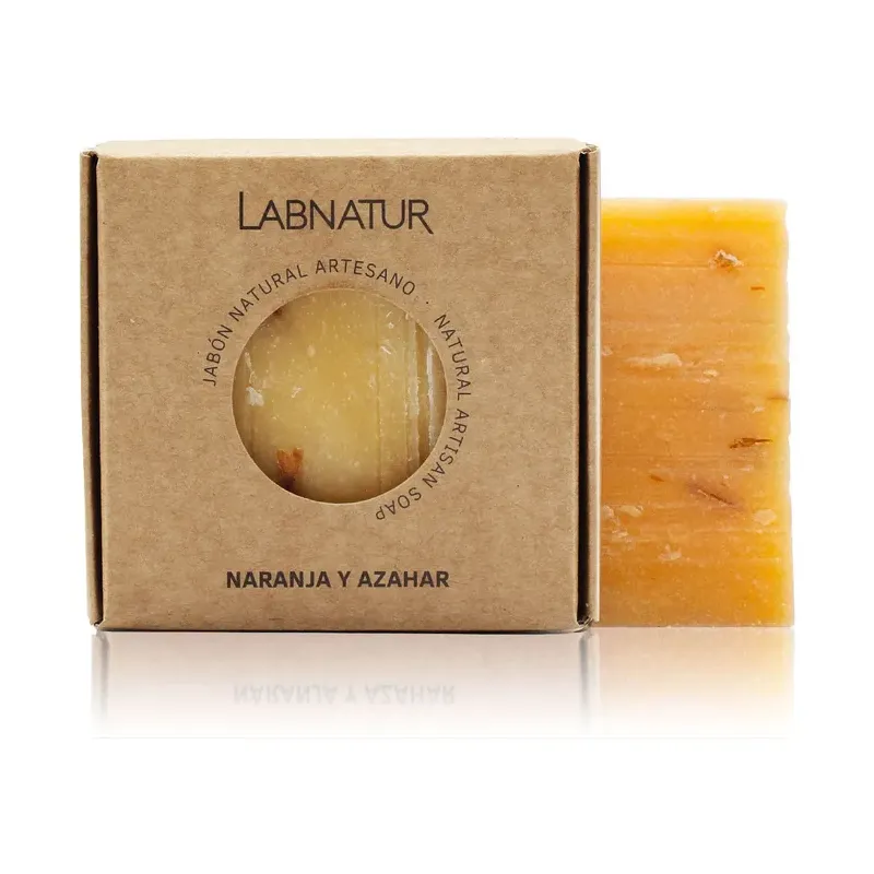 JABON NATURAL PREMIUM LABNATUR 100GR NARANJA Y AZA NATURAL LÍNEA SYS PREMIUM