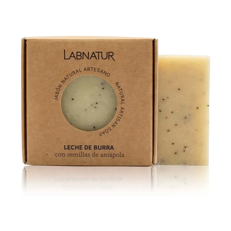 JABON NATURAL PREMIUM LABNATUR 100gr LECHE DE BURR NATURAL LÍNEA SYS PREMIUM