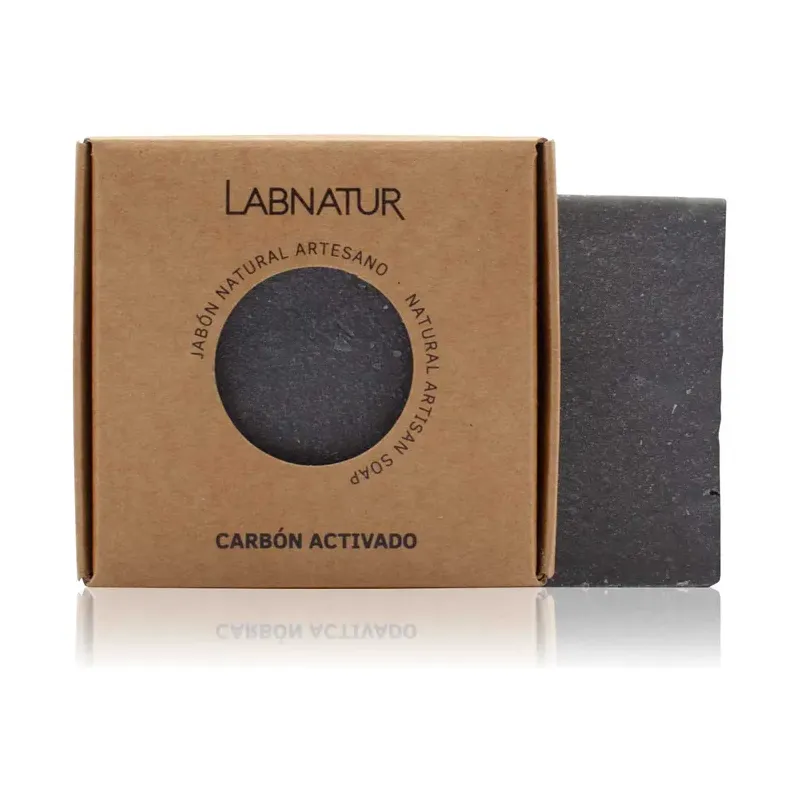 JABON NATURAL PREMIUM LABNATUR 100gr CARBON ACTIVA NATURAL LÍNEA SYS PREMIUM