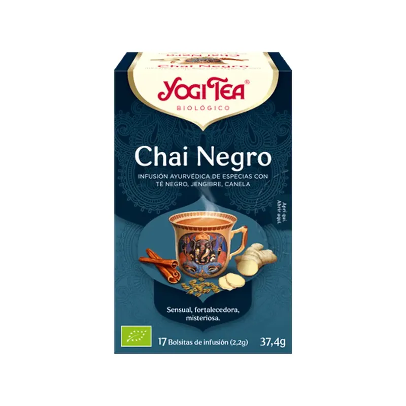 TE YOGI CHAI NEGRO ECO 17 BOLS.