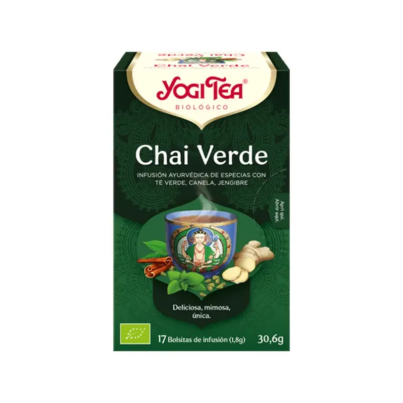 TE YOGI CHAI VERDE ECO 17 BOLS.