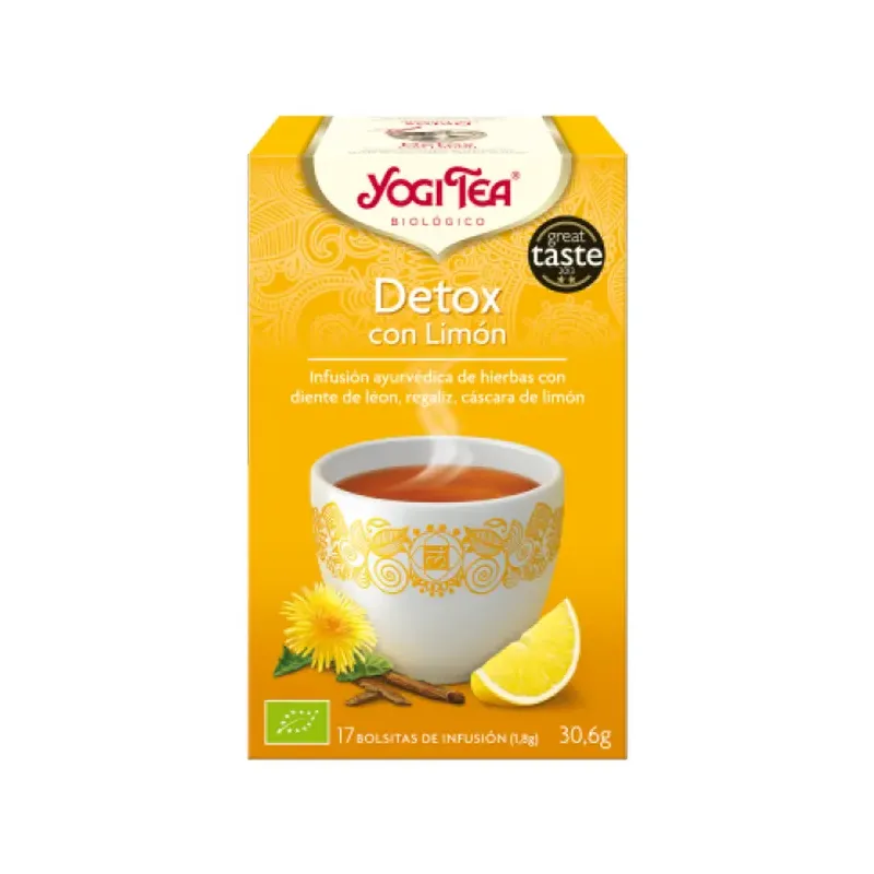 TE YOGI DETOX C/LIMON ECO 17 BOLS.