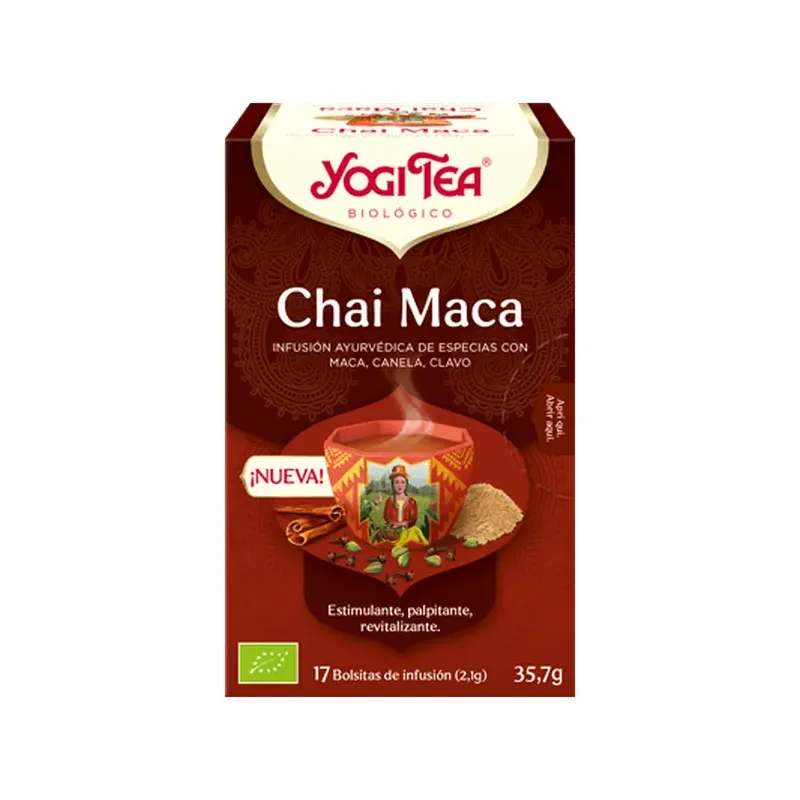 YOGI TEA CHAI MACA ORGANIC 17 x 2 g