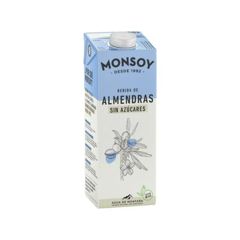 CAJA 6 UDS MONSOY ALMENDRA S/AZUCAR ECO 1L.
el litro te saldría a 2.39€