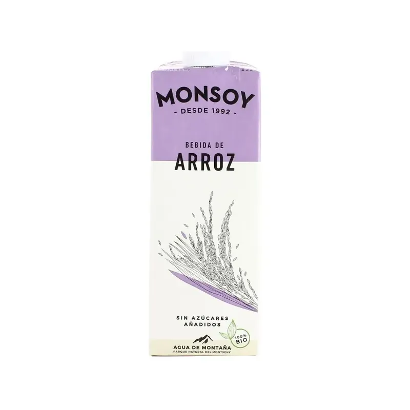 CAJA 6 UDS MONSOY ARROZ ECO 1 L. el litro te saldría a 1.76€