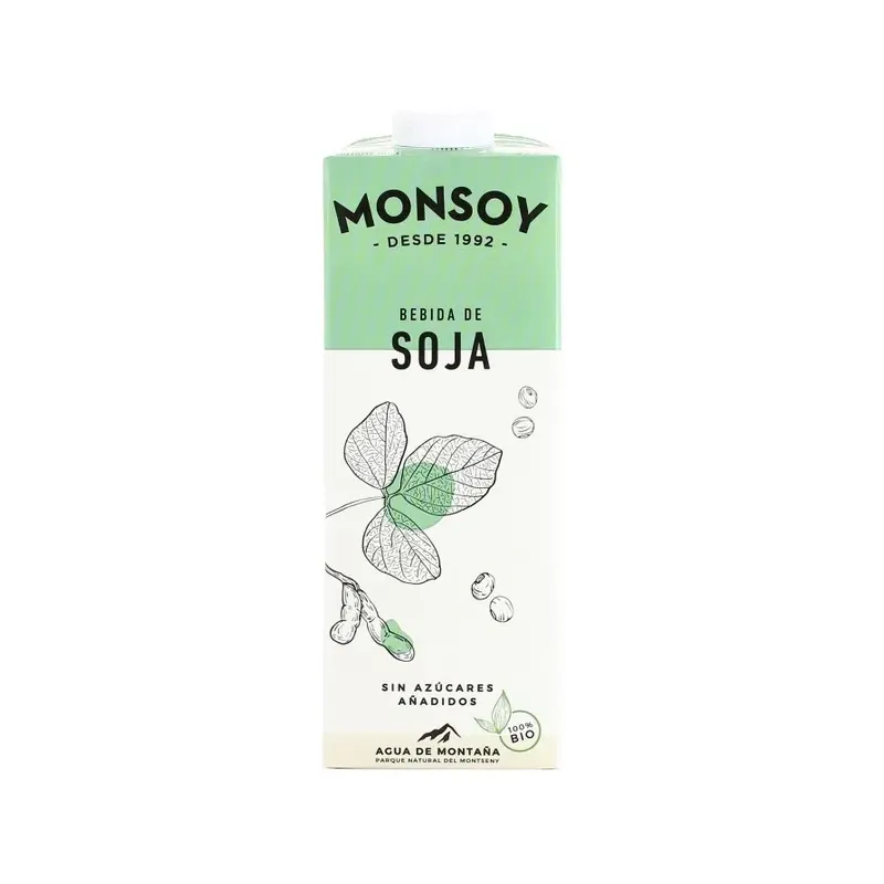 CAJA 6 UDS MONSOY SOJA ECO 1 L. el litro te saldría a 1.62€