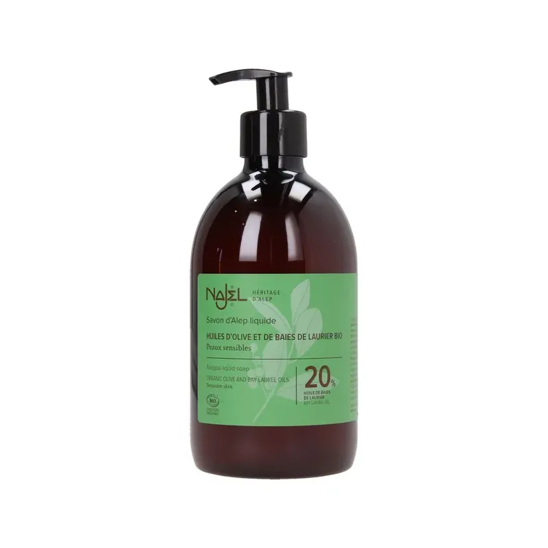 JABÓN ALEPO LÍQUIDO 20% BIO 500 ML