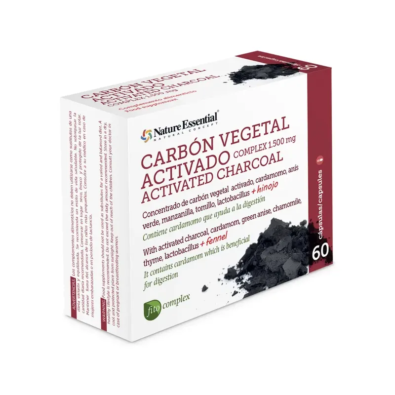 CARBON VEGETAL ACTIVADO (COMPLEX) 1500 MG. 60 CAPS