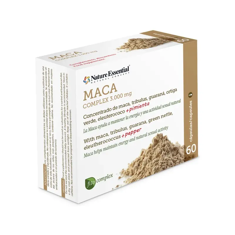 MACA (COMPLEX) 3000 MG. 60 CAPSULAS.