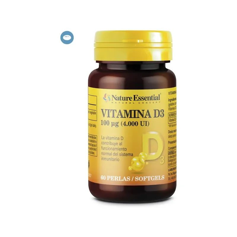 VITAMINA D3 100 MCG. (4000 U.I) 60 PERLAS