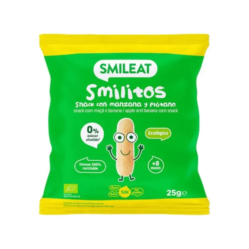 GUSANITOS CON MANZANA Y PLÁTANO BIO 25G