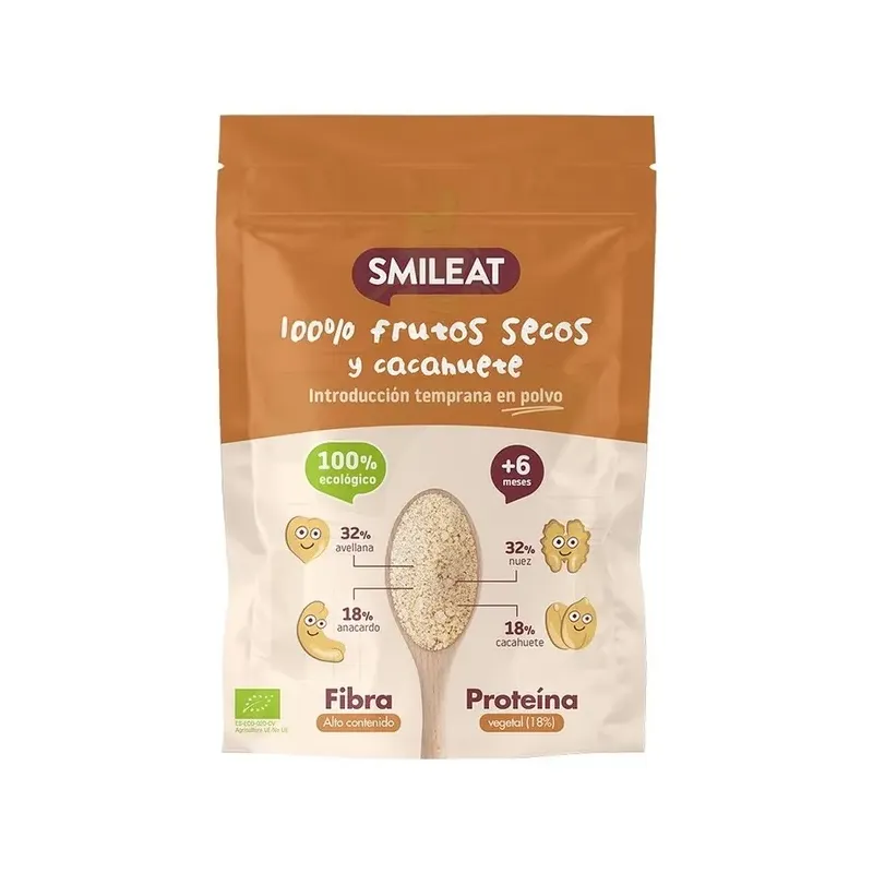 MEZCLA DE FRUTOS SECOS Y CACAHUETE EN POLVO SIN TOSTAR BIO 200G