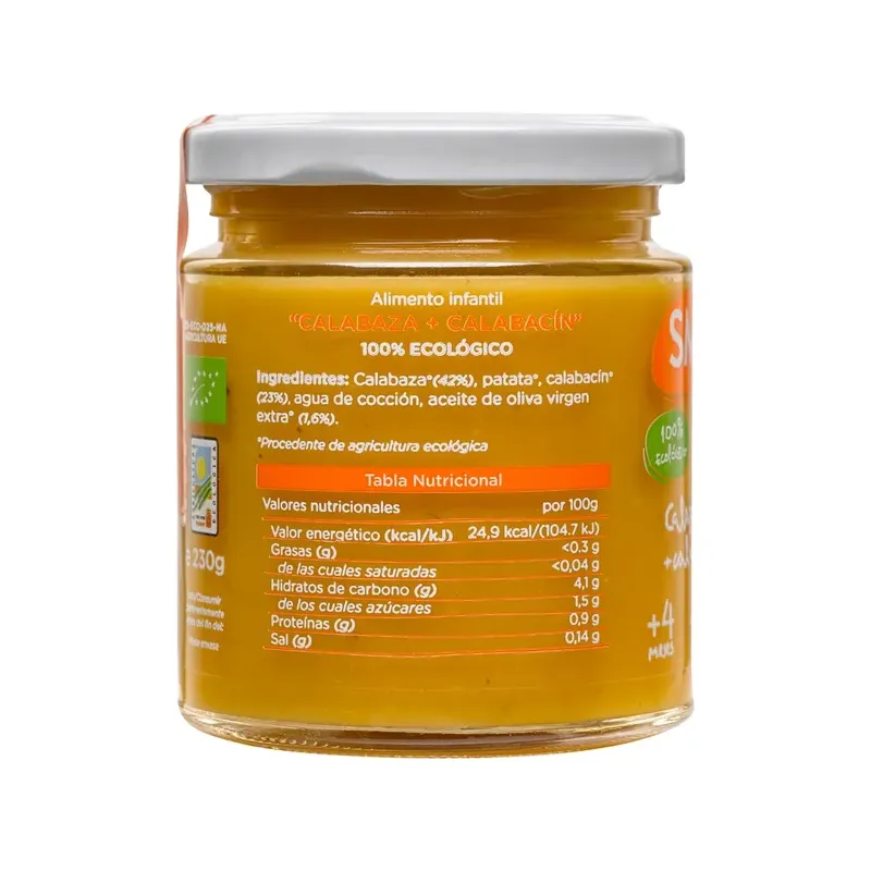 TARRITO DE CALABAZA Y CALABACÍN 230 Disponible en caja de 12 unds.