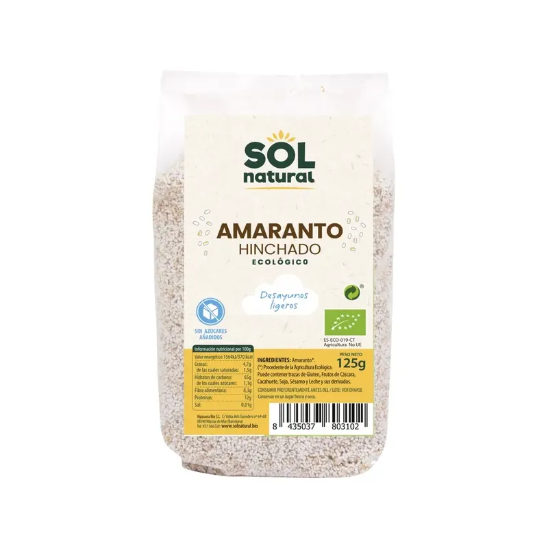 AMARANTO HINCHADO BIO 125 G