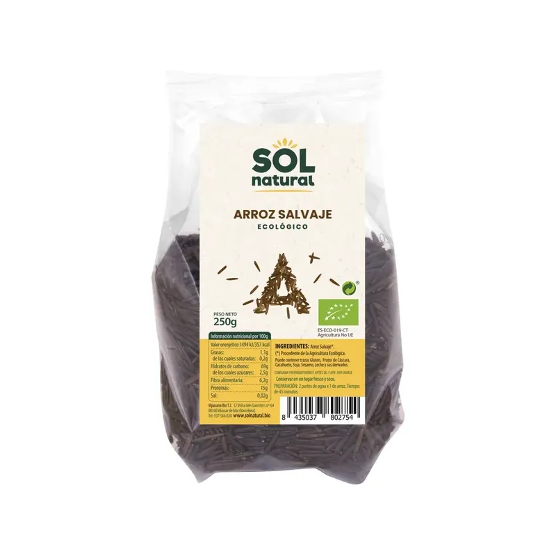 ARROZ SALVAJE BIO 250 G