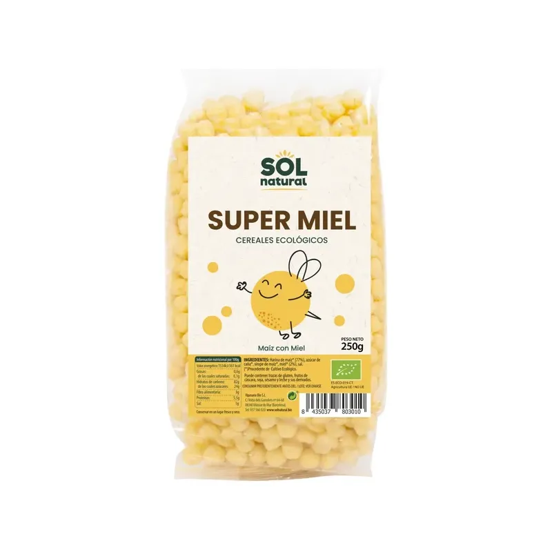 BOLITAS DE MAÍZ SUPER MIEL BIO250G