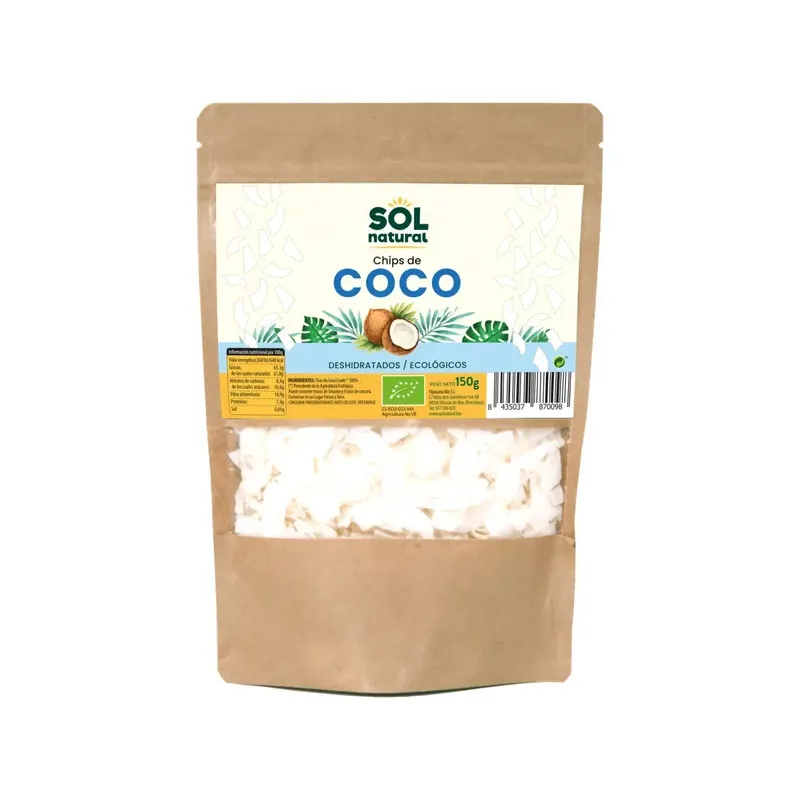 CHIPS DE COCO BIO SRI LANKA BOLSA 150 g