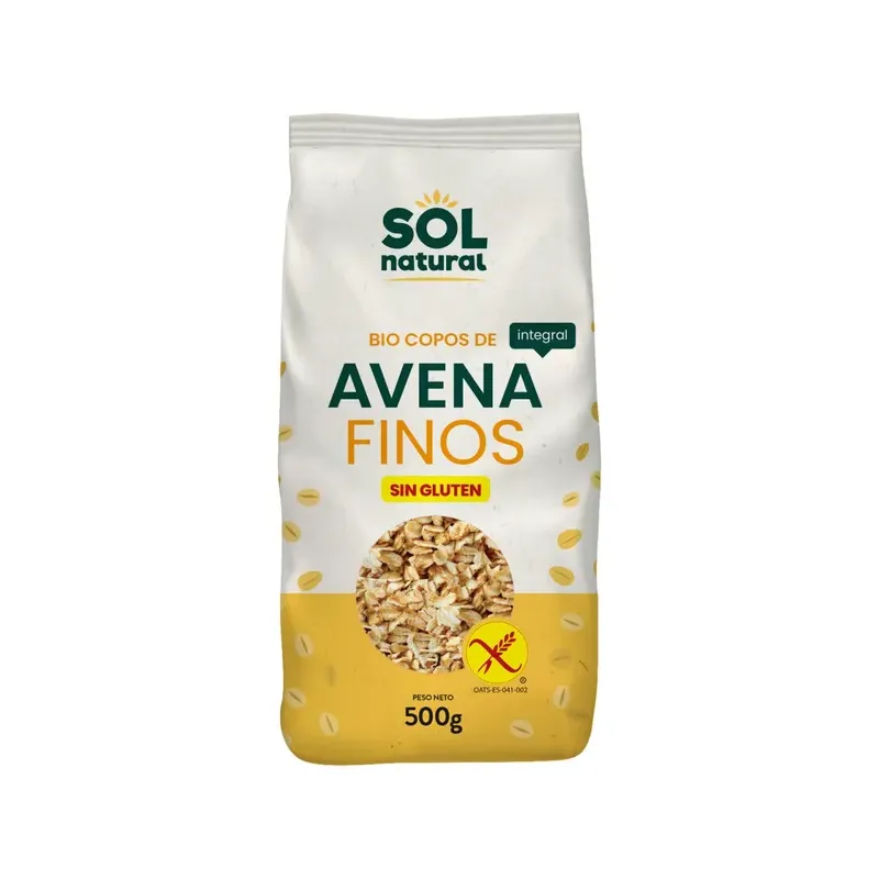 COPOS DE AVENA FINOS SIN GLUTEN BI 500 g