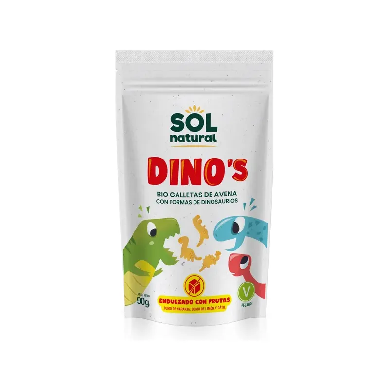DINO'S GALLETAS DE AVENA Y FRUTA BIO 90 g