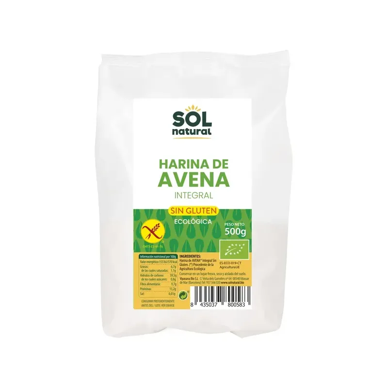 HARINA DE AVENA SIN GLUTEN BIO500G g