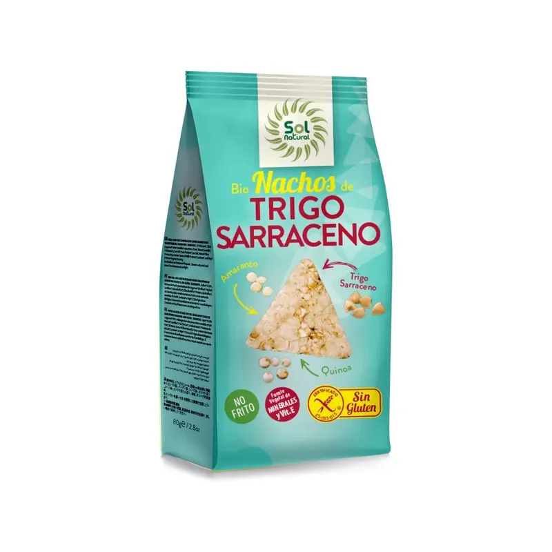 NACHOS TRIGO SARRACENO AMARANTO Y QUINOA BIO 80 g