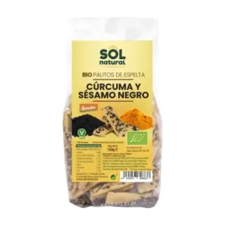 PALITOS DE CÚRCUMA Y SÉSAMO NEGRO BIO 150 g