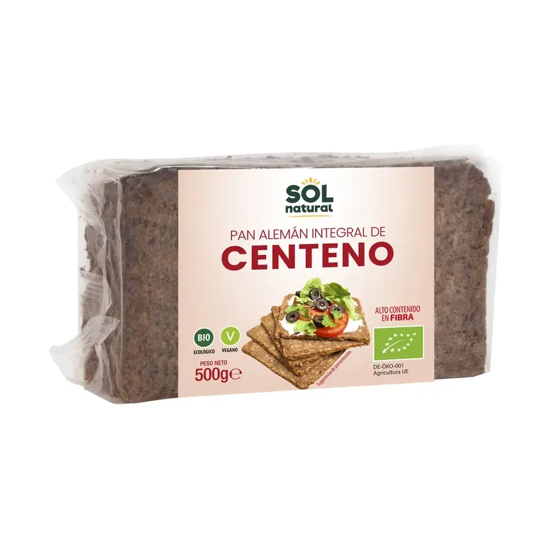 PAN ALEMÁN CENTENO INTEGRAL BIO 500 g