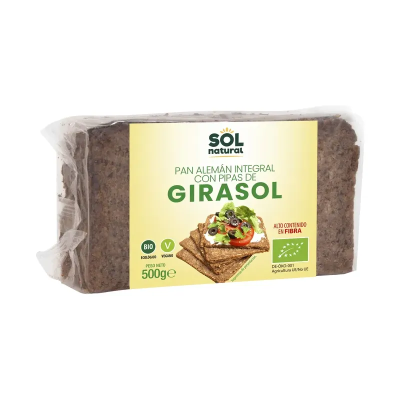 PAN ALEMÁN PIPAS DE GIRASOL BIO 500 g