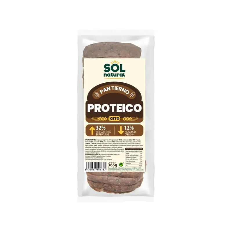 PAN DE MOLDE PROTEICO KETO 365 G