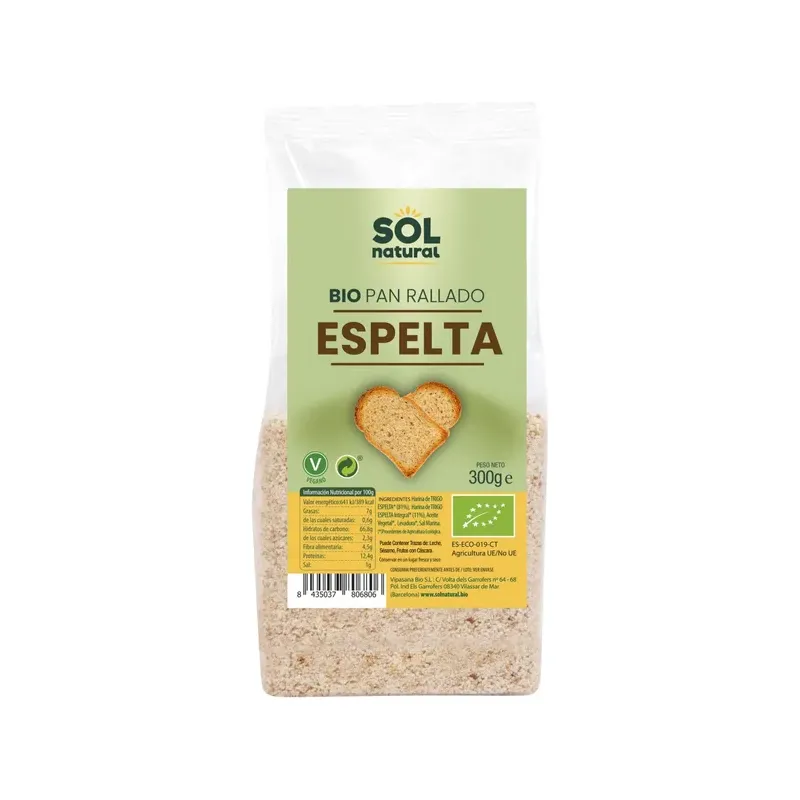 PAN RALLADO DE ESPELTA BIO 300 G