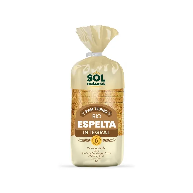 PAN TIERNO DE ESPELTA INTEGRAL BIO 400 g