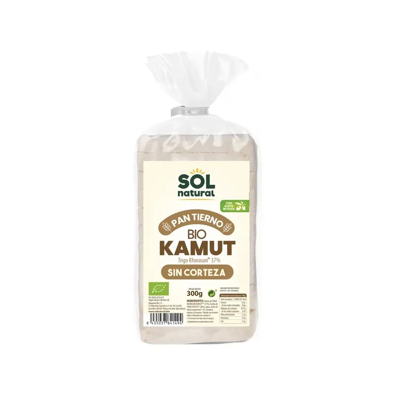 PAN TIERNO DE KAMUT® SIN CORTEZA BIO 300 g