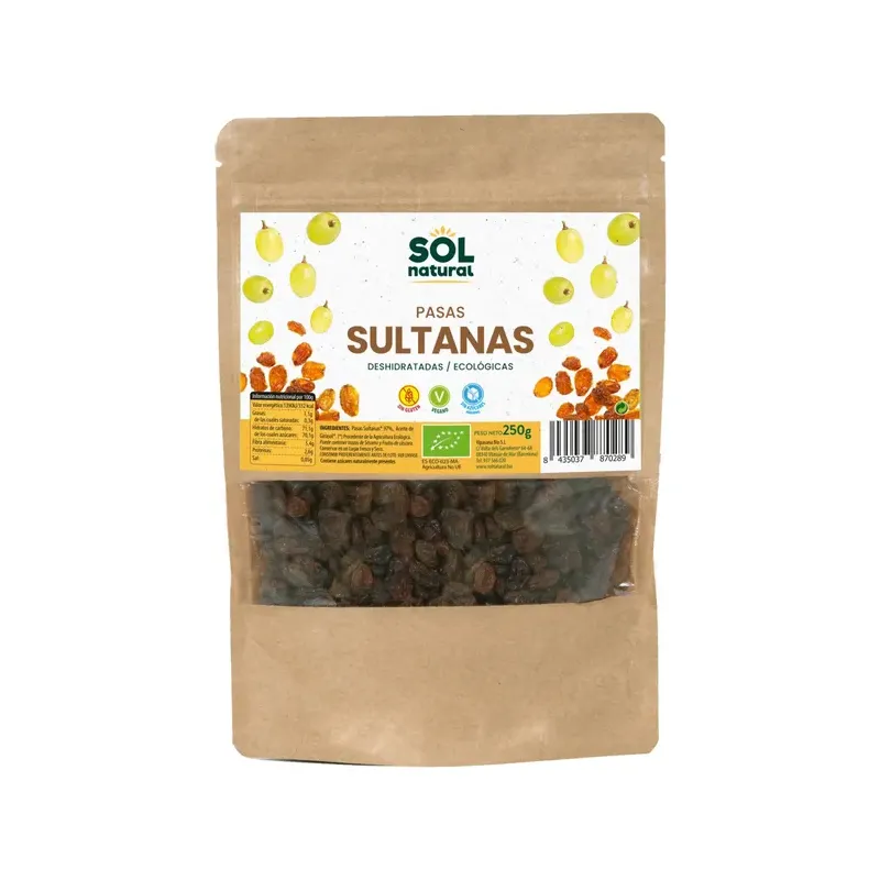 PASAS SULTANAS BIO 250 G