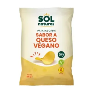 PATATAS FRITAS CON SABOR A QUESO VEGANO BIO 100 g