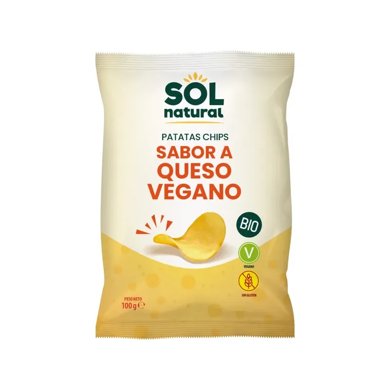 PATATAS FRITAS CON SABOR A QUESO VEGANO BIO 100 g