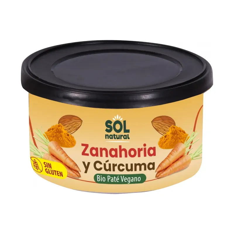 PATÉ ZANAHORIA Y CÚRCUMA BIO 125 G