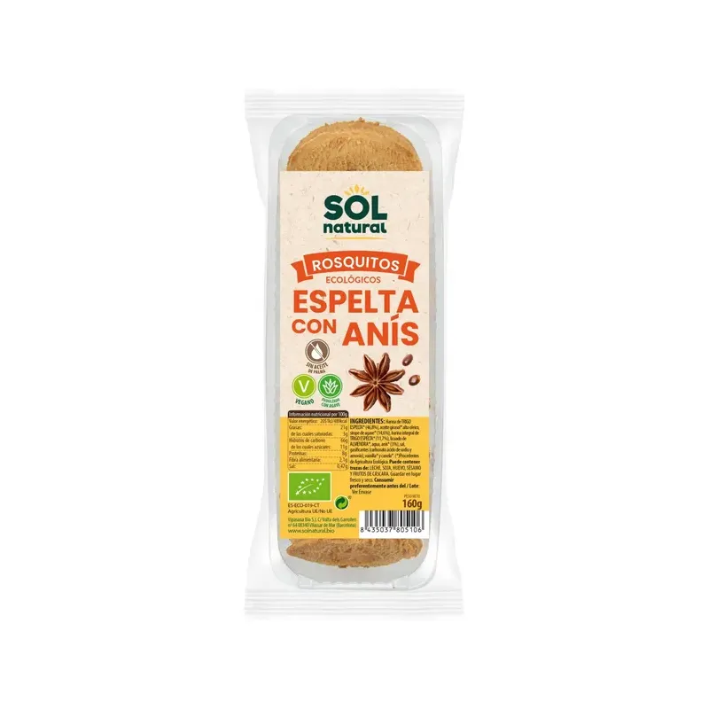 ROSQUITOS DE ESPELTA CON ANÍS BIO 150 g