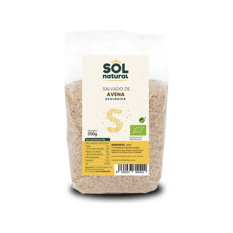 SALVADO DE AVENA BIO 500 G