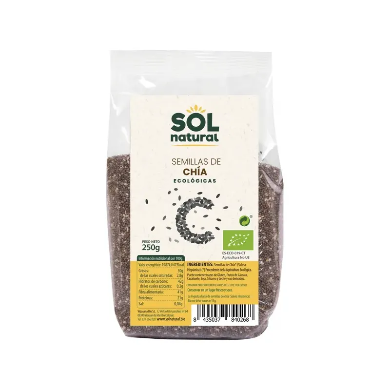 SEMILLAS DE CHÍA BIO 250 G